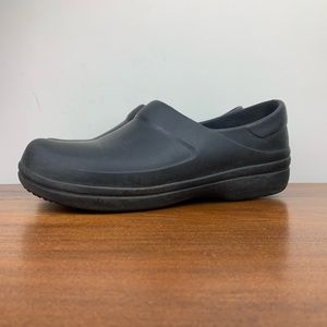 CROCS Neria Pro Triple Slip On Comfort Clogs 204045 Black Non-Marking Womens 11